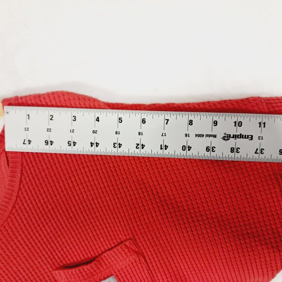 Carhartt, Relaxed Fit Waffle Thermal Long Sleeve, Front Pocket w/ Logo, L 12/14 - Picture 12 of 16